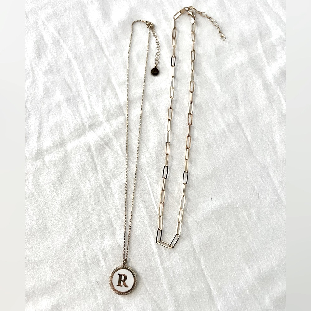 LIMLIM SALE: bundle of 2 necklaces in silver gold plated